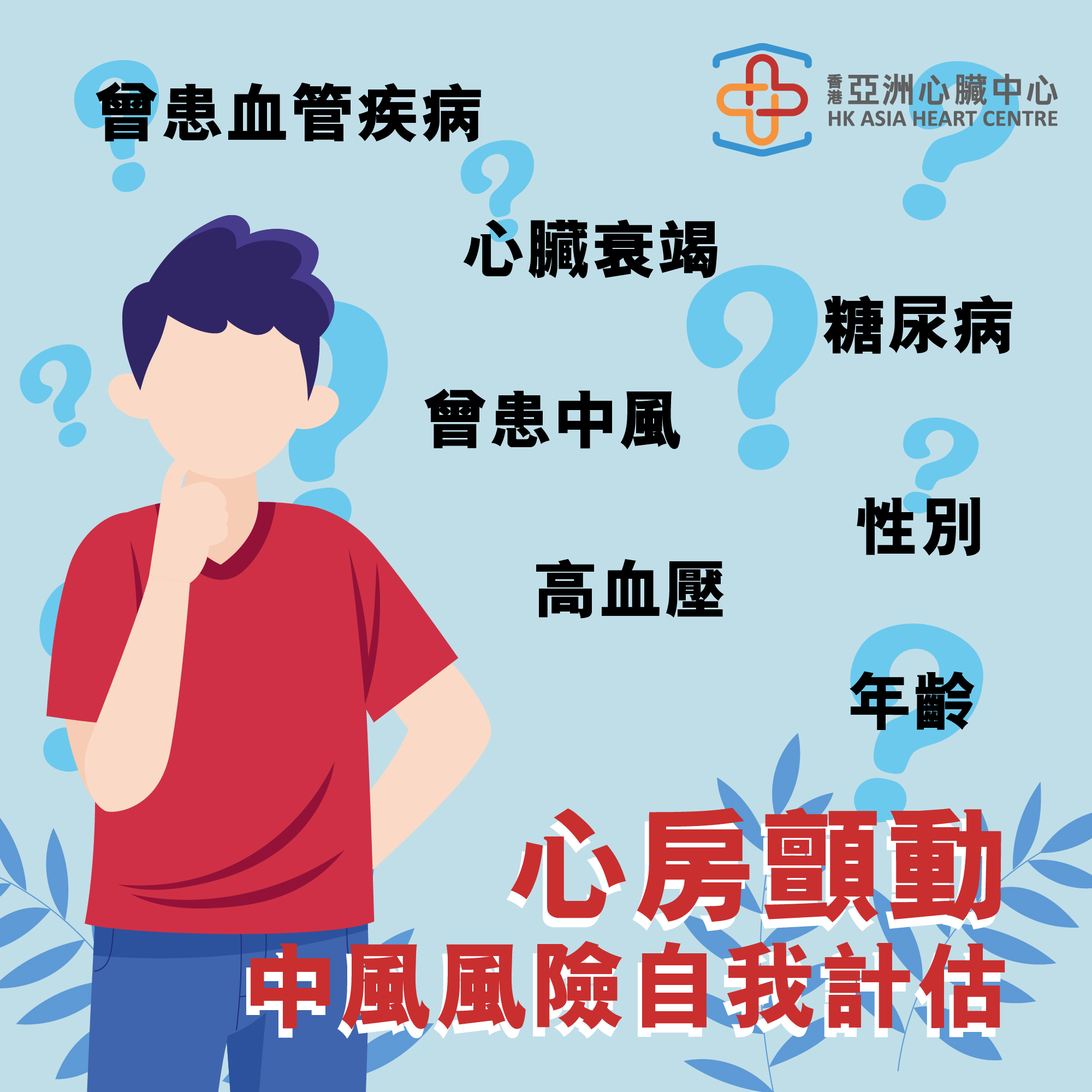 【心房顫動患者自我評估中風風險測試】