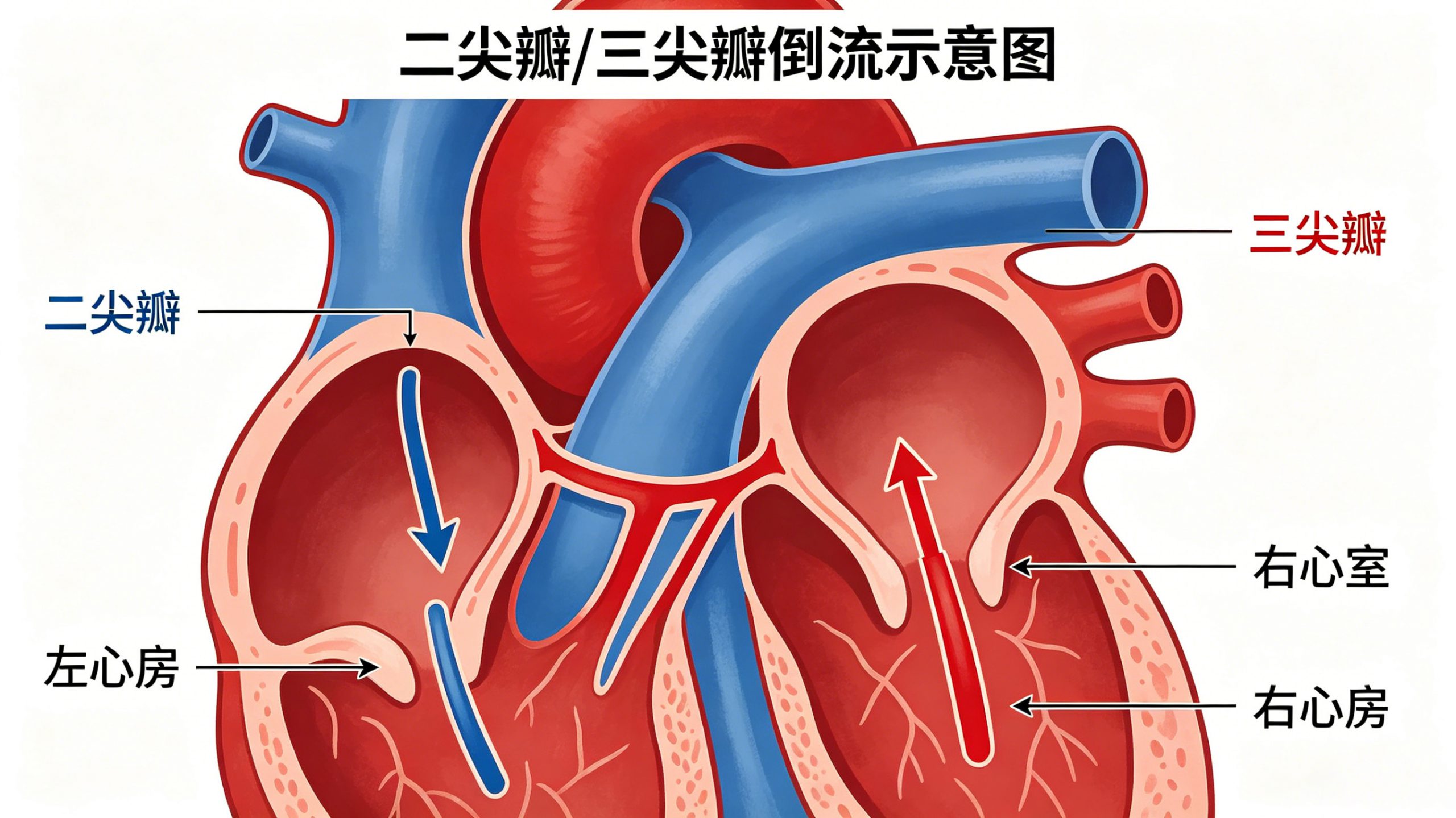 二尖瓣 / 三尖瓣倒流